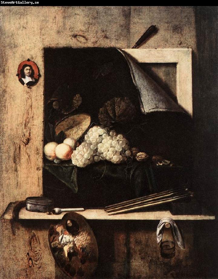 GIJBRECHTS, Cornelis Still-Life with Self-Portrait fgh